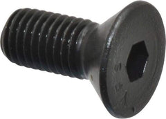 Value Collection - 1/4-28 UNF Hex Socket Drive, 82° Flat Screw - Alloy Steel, Black Oxide Finish, Fully Threaded, 5/8" OAL - Apex Tool & Supply