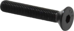 Value Collection - 1/4-28 UNF Hex Socket Drive, 82° Flat Screw - Alloy Steel, Black Oxide Finish, Fully Threaded, 1-1/2" OAL - Apex Tool & Supply