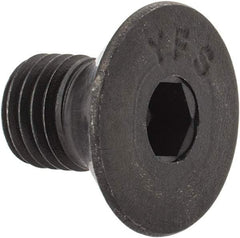 Value Collection - 5/16-24 UNF Hex Socket Drive, 82° Flat Screw - Alloy Steel, Black Oxide Finish, Fully Threaded, 1/2" OAL - Apex Tool & Supply