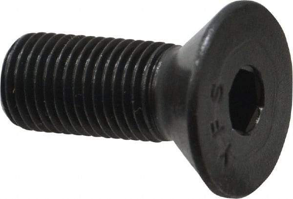 Value Collection - 3/8-24 UNF Hex Socket Drive, 82° Flat Screw - Alloy Steel, Black Oxide Finish, Fully Threaded, 1" OAL - Apex Tool & Supply