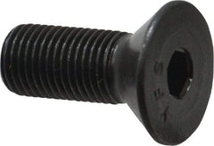 Value Collection - 3/8-24 UNF Hex Socket Drive, 82° Flat Screw - Alloy Steel, Black Oxide Finish, Fully Threaded, 1" OAL - Apex Tool & Supply