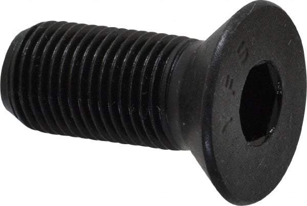 Value Collection - 1/2-20 UNF Hex Socket Drive, 82° Flat Screw - Alloy Steel, Black Oxide Finish, Fully Threaded, 1-1/4" OAL - Apex Tool & Supply