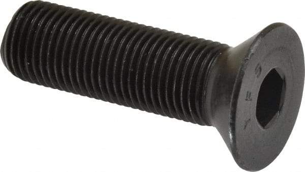 Value Collection - 1/2-20 UNF Hex Socket Drive, 82° Flat Screw - Alloy Steel, Black Oxide Finish, Fully Threaded, 1-3/4" OAL - Apex Tool & Supply