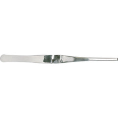 7″ Self Closing Weighted Solder w/Serrated Belt End Tweezers - Apex Tool & Supply