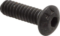 Value Collection - #4-40 UNC Hex Socket Drive, Button Screw - Alloy Steel, Black Oxide Finish, Fully Threaded, 3/8" Length Under Head - Apex Tool & Supply