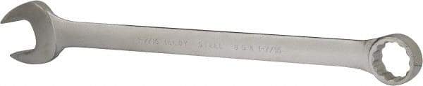 Blackhawk by Proto - 1-7/16" 12 Point Offset Combination Wrench - 15° Offset Angle, 19-1/2" OAL, Steel, Satin Finish - Apex Tool & Supply