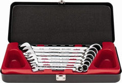 Blackhawk by Proto - 8 Piece, 5/16" to 3/4", Combination Wrench Set - Inch Measurement Standard, Full Polish Finish, Comes in Case - Apex Tool & Supply