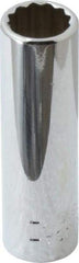 Blackhawk by Proto - 1/4" Drive, Deep Hand Socket - 12 Points, 1-15/16" OAL, Chrome Finish - Apex Tool & Supply