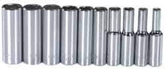 Blackhawk by Proto - 10 Piece 1/4" Drive Deep Well Socket Set - 6 Points, 4mm to 13mm Range, Metric Measurement Standard - Apex Tool & Supply