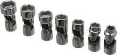 Blackhawk by Proto - 7 Piece 3/8" Drive Standard Socket Set - 6 Points, 3/8 to 3/4", Inch Measurement Standard - Apex Tool & Supply