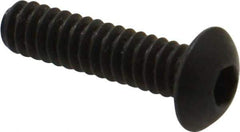 Value Collection - #10-24 UNC Hex Socket Drive, Button Screw - Alloy Steel, Black Oxide Finish, Fully Threaded, 3/4" Length Under Head - Apex Tool & Supply