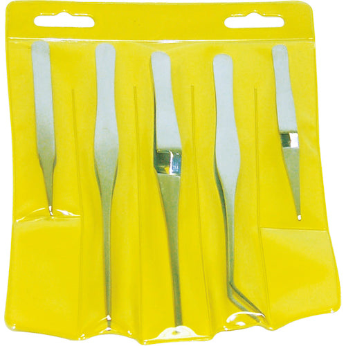 5 Pieces Tweezer Set - Apex Tool & Supply
