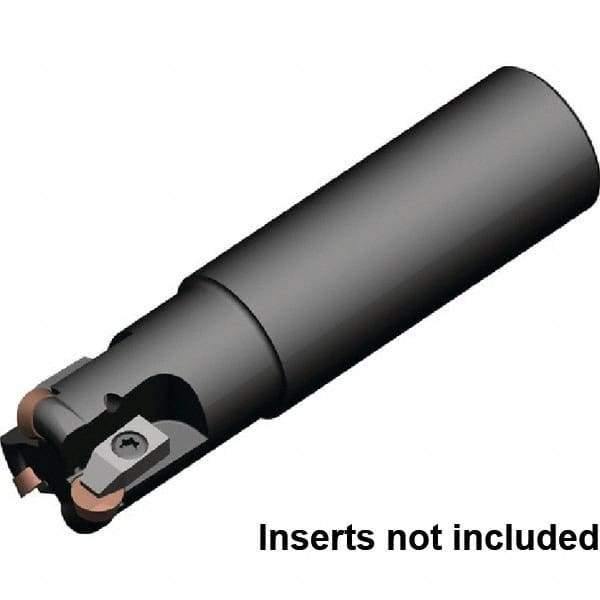 Kennametal - 32mm Cutting Diam, 32mm Shank Diam, 1.2598" Max Depth of Cut, Straight Shank Indexable Copy End Mill - 3 Inserts, RP.N 1204.. Insert, KIPR Toolholder, Through Coolant - Apex Tool & Supply