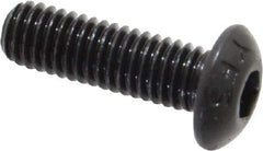 Value Collection - #10-32 UNF Hex Socket Drive, Button Screw - Alloy Steel, Black Oxide Finish, Fully Threaded, 5/8" Length Under Head - Apex Tool & Supply