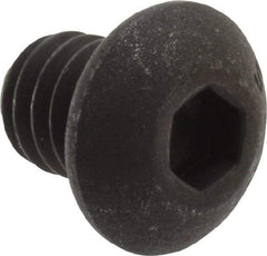 Value Collection - 5/16-18 UNC Hex Socket Drive, Button Screw - Alloy Steel, Black Oxide Finish, Fully Threaded, 3/8" Length Under Head - Apex Tool & Supply