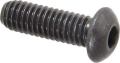 Value Collection - 5/16-18 UNC Hex Socket Drive, Button Screw - Alloy Steel, Black Oxide Finish, Fully Threaded, 1" Length Under Head - Apex Tool & Supply