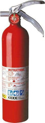 Kidde - 2.6 Lb, 1-A:10-B:C Rated, Dry Chemical Fire Extinguisher - 3" Diam x 15" High, 195 psi, 15' Discharge in 12 sec, Rechargeable, Steel Cylinder - Apex Tool & Supply