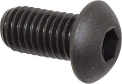 Value Collection - 1/2-13 UNC Hex Socket Drive, Button Screw - Alloy Steel, Black Oxide Finish, Fully Threaded, 1" Length Under Head - Apex Tool & Supply