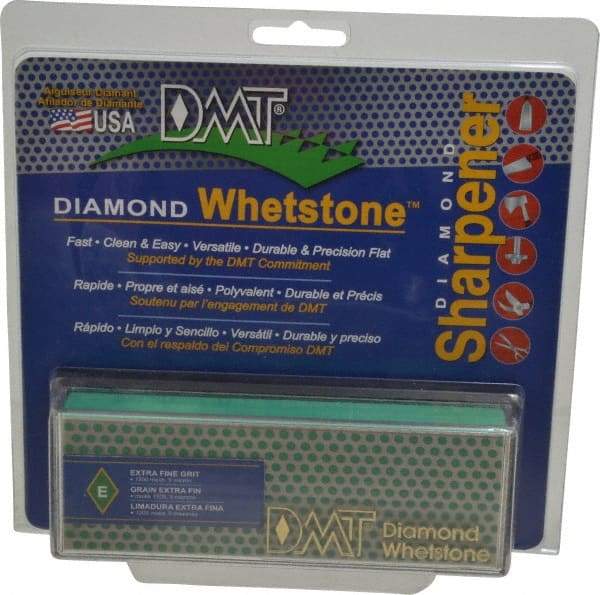 DMT - 6" Long x 2" Wide x 3/4" Thick, Diam ond Sharpening Stone - Rectangle, 1200 Grit, Extra Fine Grade - Apex Tool & Supply