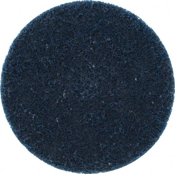 Merit Abrasives - 3" Disc Diam, Aluminum Oxide Quick Change Disc - Type P Attaching System, Nonwoven, Blue, Very Fine Grade, 20,000 RPM, XC Series - Apex Tool & Supply
