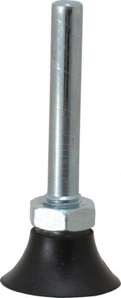Merit Abrasives - 1" Diam Quick-Change Type P Disc Backing Pad - 1/4" Shank Diam, Medium Density, 40,000 RPM, Power-Lock Type 1 Compatible - Apex Tool & Supply