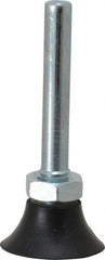 Merit Abrasives - 1" Diam Quick-Change Type P Disc Backing Pad - 1/4" Shank Diam, Medium Density, 40,000 RPM, Power-Lock Type 1 Compatible - Apex Tool & Supply