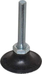 Merit Abrasives - 1-1/2" Diam Quick-Change Type P Disc Backing Pad - 1/4" Shank Diam, Medium Density, 30,000 RPM, Power-Lock Type 1 Compatible - Apex Tool & Supply