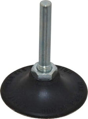 Merit Abrasives - 2" Diam Quick-Change Type P Disc Backing Pad - 1/4" Shank Diam, Medium Density, 30,000 RPM, Power-Lock Type 1 Compatible - Apex Tool & Supply