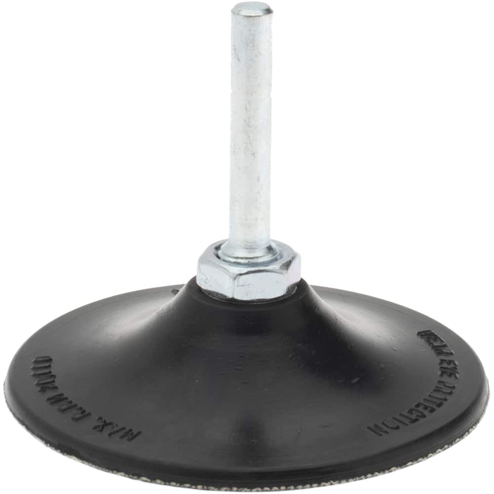 Merit Abrasives - 3" Diam Quick-Change Type P Disc Backing Pad - Apex Tool & Supply