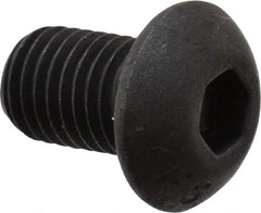 Value Collection - 5/16-24 UNF Hex Socket Drive, Button Screw - Alloy Steel, Black Oxide Finish, Fully Threaded, 1/2" Length Under Head - Apex Tool & Supply