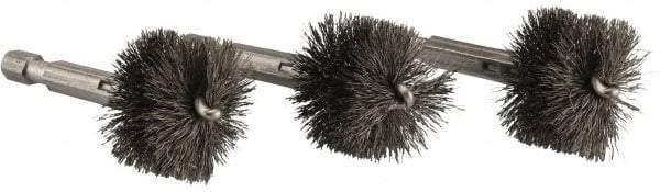 Ridgid - 1 Inch Inside Diameter, 1-3/16 Inch Actual Brush Diameter, Steel, Power Fitting and Cleaning Brush - Apex Tool & Supply