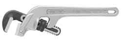 Ridgid - 18" Aluminum End Pipe Wrench - 2-1/2" Pipe Capacity - Apex Tool & Supply