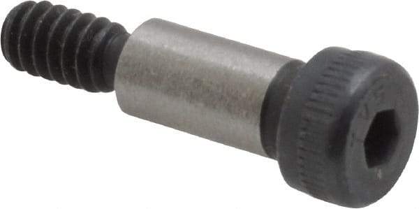 Value Collection - 1/4" Shoulder Diam x 1/2" Shoulder Length, #10-24 UNC, Hex Socket Shoulder Screw - 8 Alloy Steel, Uncoated, 0.357 to 3/8" Head Diam - Apex Tool & Supply