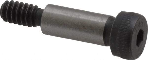 Value Collection - 1/4" Shoulder Diam x 5/8" Shoulder Length, #10-24 UNC, Hex Socket Shoulder Screw - 8 Alloy Steel, Uncoated, 0.357 to 3/8" Head Diam - Apex Tool & Supply