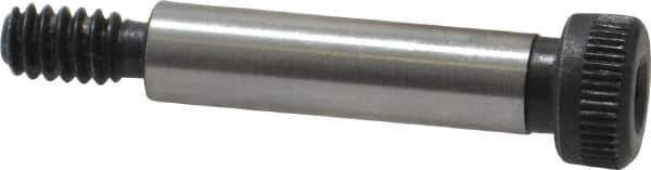 Value Collection - 1/4" Shoulder Diam x 1" Shoulder Length, #10-24 UNC, Hex Socket Shoulder Screw - 8 Alloy Steel, Uncoated, 0.357 to 3/8" Head Diam - Apex Tool & Supply