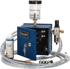 Accu-Lube - 2 Outlet, 10 Ounce Tank Capacity, Micro Lubricant System - 12' Coolant Line Length - Apex Tool & Supply