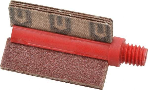 Superior Abrasives - 80 Grit, Coated, Aluminum Oxide Bore Polisher - 1/4" Shank Length, Medium Grade, 25,000 RPM, Polishes Bores with 3/4 to 1" Diam - Apex Tool & Supply