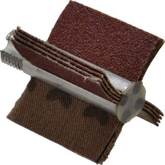Superior Abrasives - 60 Grit, Coated, Aluminum Oxide Bore Polisher - 1/4" Shank Length, Medium Grade, 22,000 RPM, Polishes Bores with 1 to 1-1/2" Diam - Apex Tool & Supply