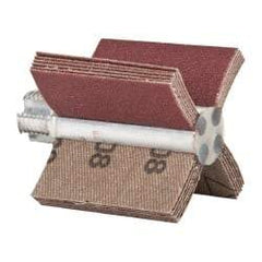 Superior Abrasives - 120 Grit, Coated, Aluminum Oxide Bore Polisher - 1/4" Shank Length, Fine Grade, 22,000 RPM, Polishes Bores with 1 to 1-1/2" Diam - Apex Tool & Supply