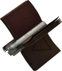 Superior Abrasives - 180 Grit, Coated, Aluminum Oxide Bore Polisher - 1/4" Shank Length, Very Fine Grade, 20,000 RPM, Polishes Bores with 1-1/2 to 2" Diam - Apex Tool & Supply