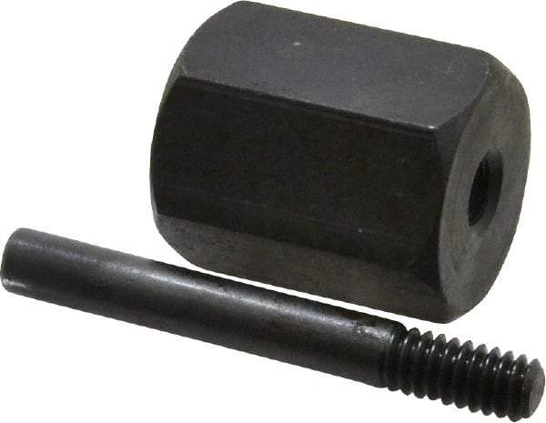 Made in USA - 2-1/2" Long Bore Polisher Mandrel - 1/2-20 Thread, 1/2" Hole, for Use with SK-4 - Apex Tool & Supply