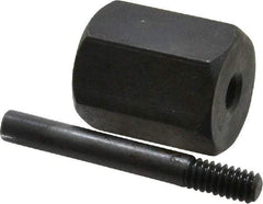 Made in USA - 2-1/2" Long Bore Polisher Mandrel - 1/2-20 Thread, 1/2" Hole, for Use with SK-4 - Apex Tool & Supply