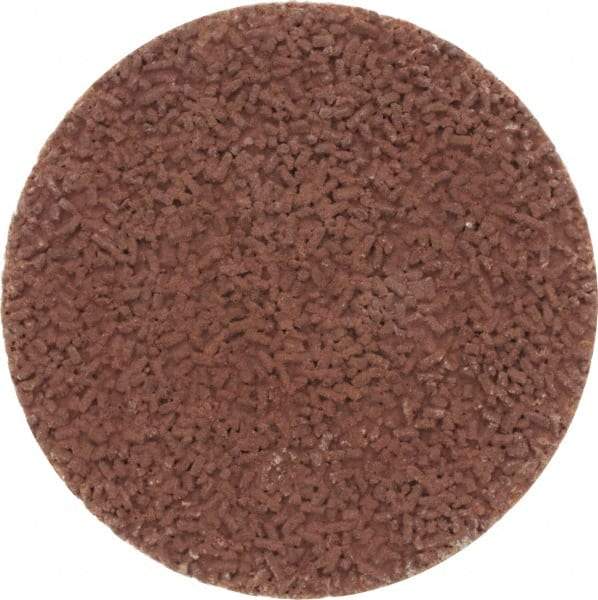Made in USA - 1-1/2" Disc Diam, 600 Grit, Aluminum Oxide Quick Change Disc - Type S Attaching System, Coated, Brown, Super Fine Grade - Apex Tool & Supply