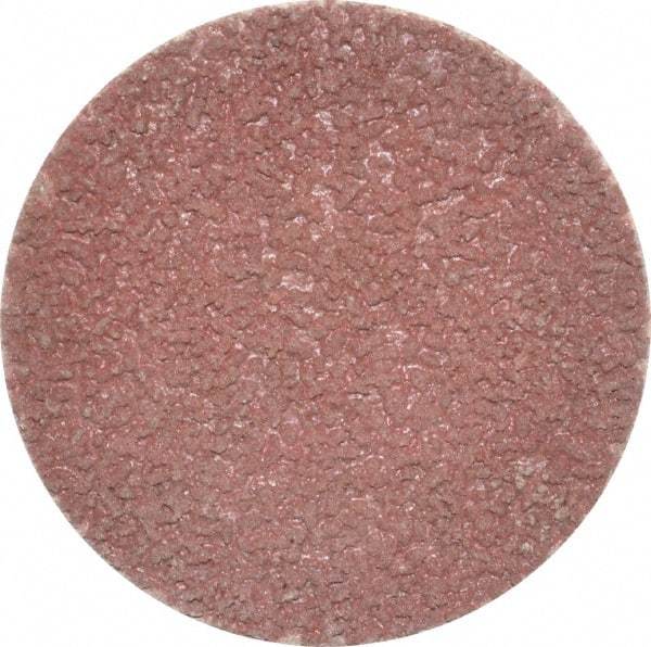 Made in USA - 2" Disc Diam, 120 Grit, Aluminum Oxide Quick Change Disc - Type S Attaching System, Coated, Brown, Fine Grade - Apex Tool & Supply
