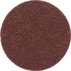 Made in USA - 2" Disc Diam, 180 Grit, Aluminum Oxide Quick Change Disc - Type S Attaching System, Coated, Brown, Very Fine Grade - Apex Tool & Supply