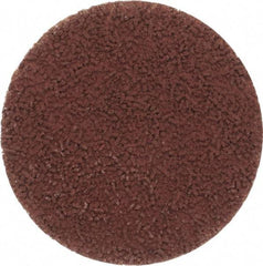 Made in USA - 2" Disc Diam, 240 Grit, Aluminum Oxide Quick Change Disc - Type S Attaching System, Coated, Brown, Very Fine Grade - Apex Tool & Supply