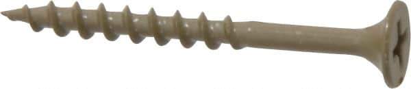 Buildex - #6 Bugle Head, Phillips Steel Deck Screw - 1-5/8" OAL, Grade C-1018 - Apex Tool & Supply