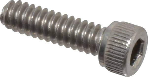 Value Collection - #6-32 UNC Hex Socket Drive, Socket Cap Screw - Grade 18-8 Stainless Steel, 1/2" Length Under Head - Apex Tool & Supply