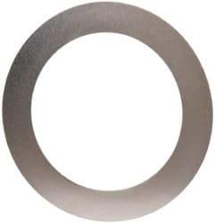 Made in USA - 0.005" Thick, 1-1/4" Inside x 1-3/4" OD, Round Shim - Uncoated 302/304 Stainless Steel - Apex Tool & Supply