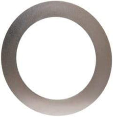 Made in USA - 0.005" Thick, 1-1/4" Inside x 1-3/4" OD, Round Shim - Uncoated 302/304 Stainless Steel - Apex Tool & Supply